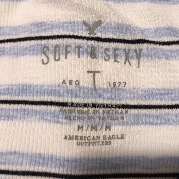 American Eagle Soft & Sexy Striped T-Shirt - Picture 3 of 3